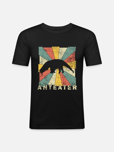 ant-eater - Men's Slim Fit T-Shirt - black