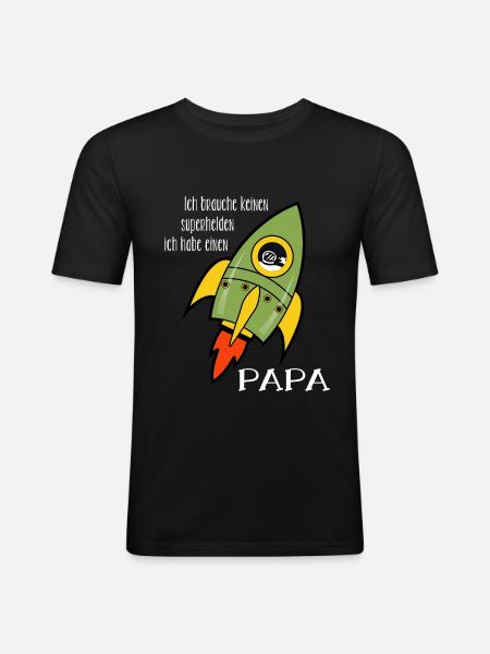 Dad christmas present - Men's Slim Fit T-Shirt - black