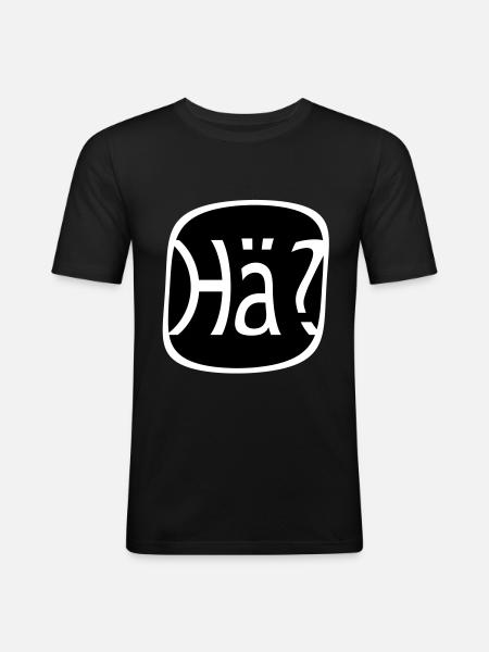 Write a review What? Huh? - Men's Slim Fit T-Shirt - 