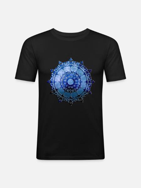 CELTIC MANDALA - Men's Slim Fit T-Shirt - black