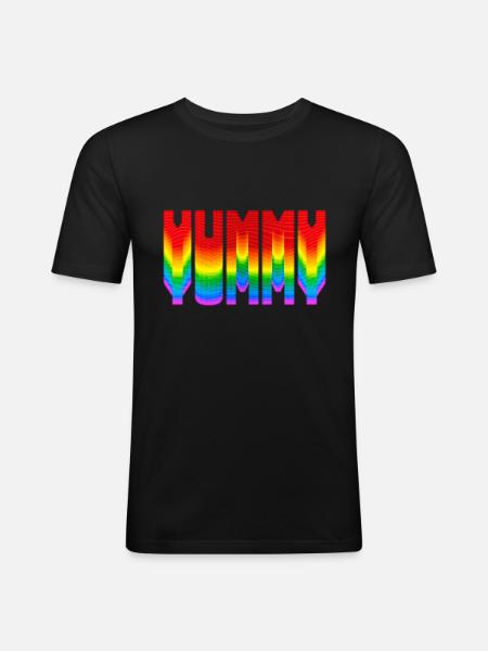 Yummy Yummy Yummy ... - Men's Slim Fit T-Shirt - black