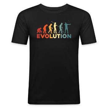 Development Of Archery For Lovers Of - Men's Slim Fit T-Shirt - black - Front - Nik (191cm)