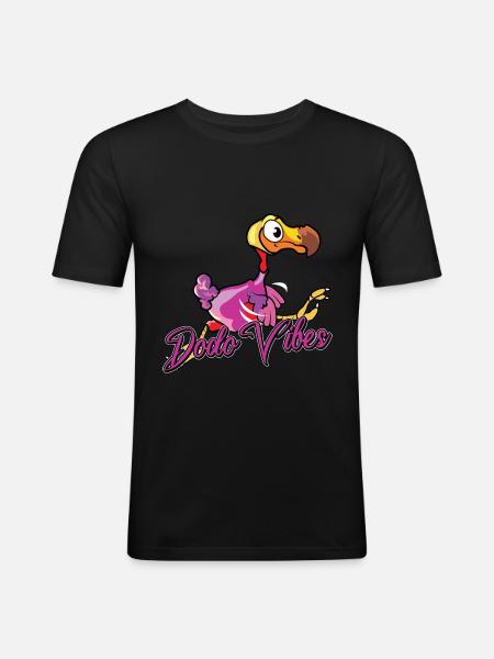 Dodo Mauritius Bird Dronte - Men's Slim Fit T-Shirt - black