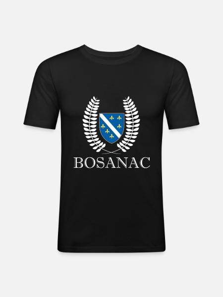 Bosnien serbiska bosnien ung - Slim Fit T-shirt herr - svart