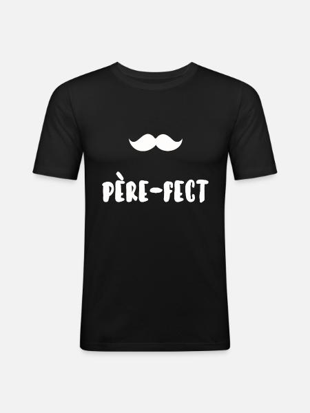 Perefect - T-shirt près du corps Homme - noir