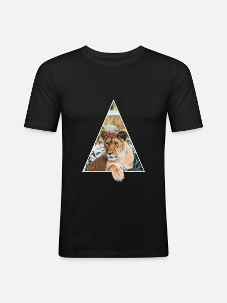 tiger - Men's Slim Fit T-Shirt - black