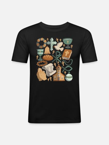 Christianity - Men's Slim Fit T-Shirt - black