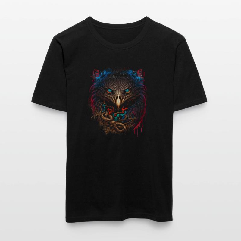 Adler | Eagle's Head | Eagle | 3D effect Men's Slim Fit T-Shirt