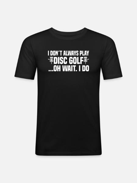 Disc Golf Frisbee Golf - Men's Slim Fit T-Shirt - black