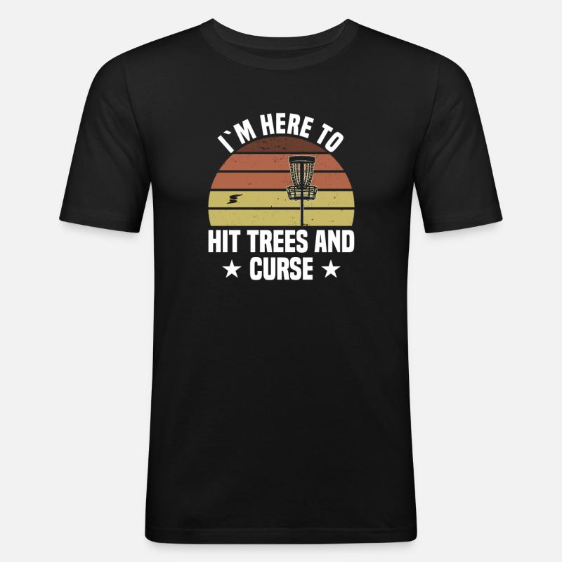Frisbeegolf Disc Golf - Men's Slim Fit T-Shirt - black