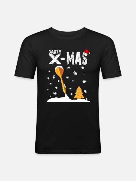 Darty x - max - Men's Slim Fit T-Shirt - black