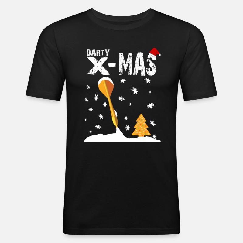 Darty x - max - Männer Slim Fit T-Shirt - Schwarz