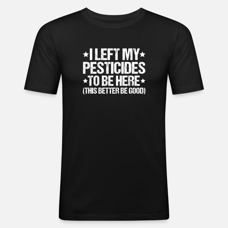 Schädlingsbekämpfer Kammerjäger Exterminator - Männer Slim Fit T-Shirt - Schwarz