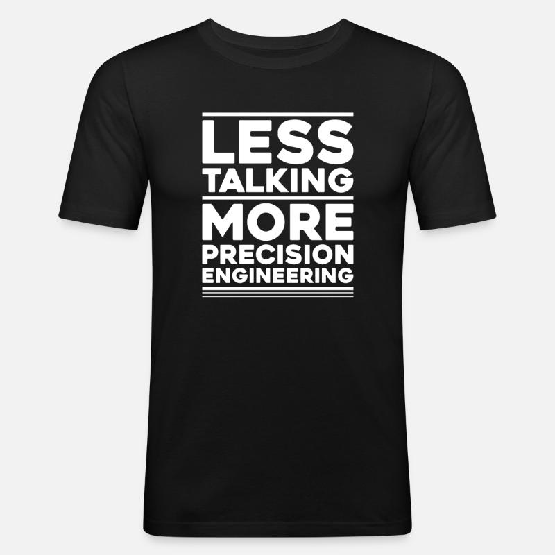 Precision mechanic Precision Machinist - Men's Slim Fit T-Shirt - black