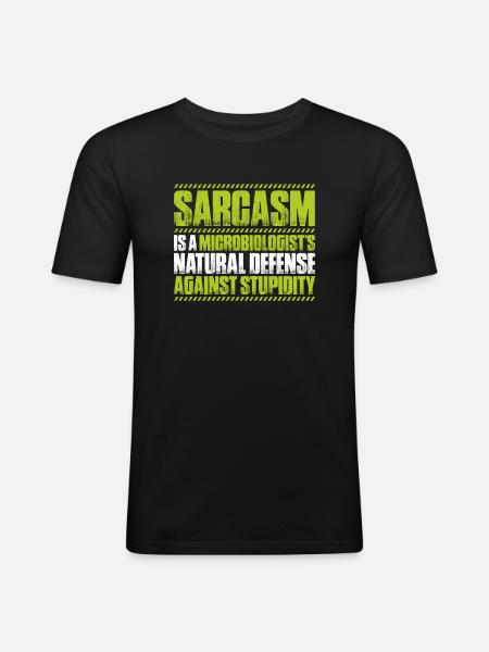 Microbiology Microbiologist Biology Biologist - Men's Slim Fit T-Shirt - black