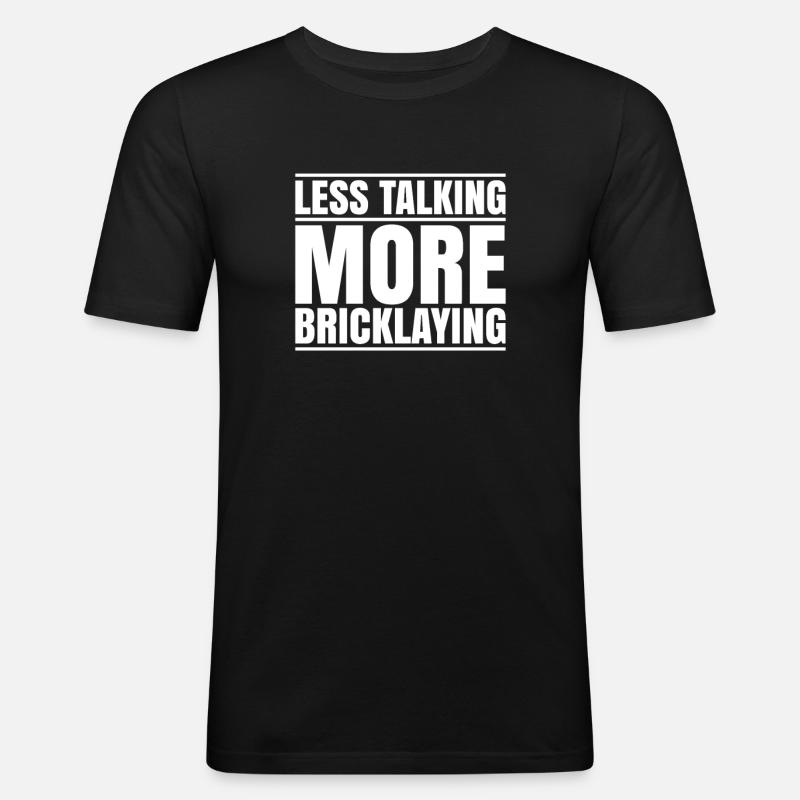 Master Masonry Masonry Bricklayer Mason - Men's Slim Fit T-Shirt - black