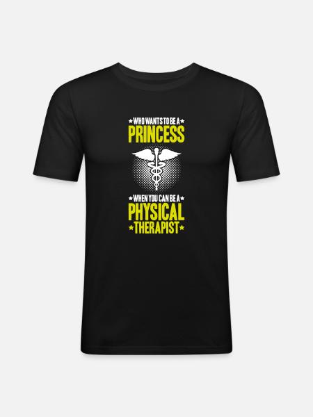Physiotherapy Physiotherapist Physical Therapist - Men's Slim Fit T-Shirt - black