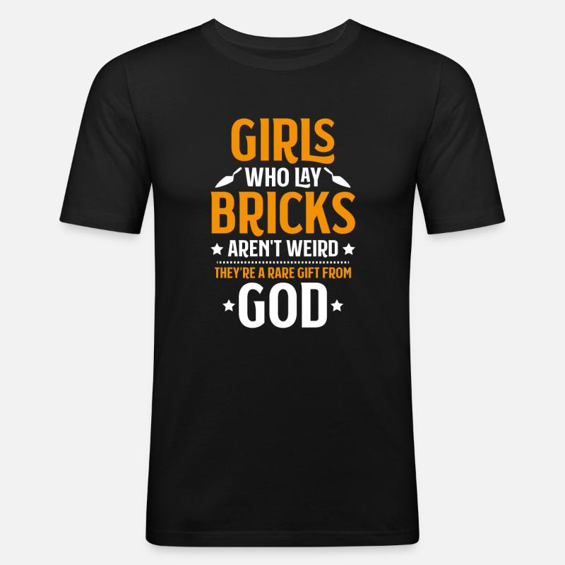 Master Masonry Masonry Bricklayer Mason - Men's Slim Fit T-Shirt - black