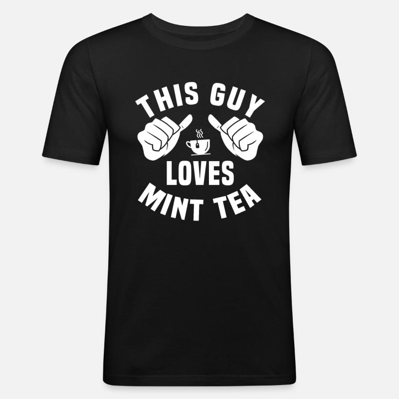 Mint Tea Mint Tea - Men's Slim Fit T-Shirt - black