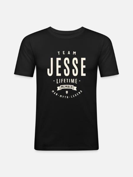 Team Jesse Lifetime Member - Men's Slim Fit T-Shirt - black