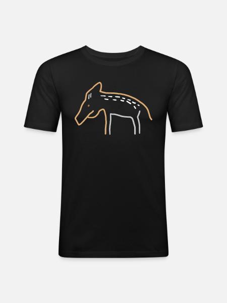 Freshman / Wild Boar - Men's Slim Fit T-Shirt - black