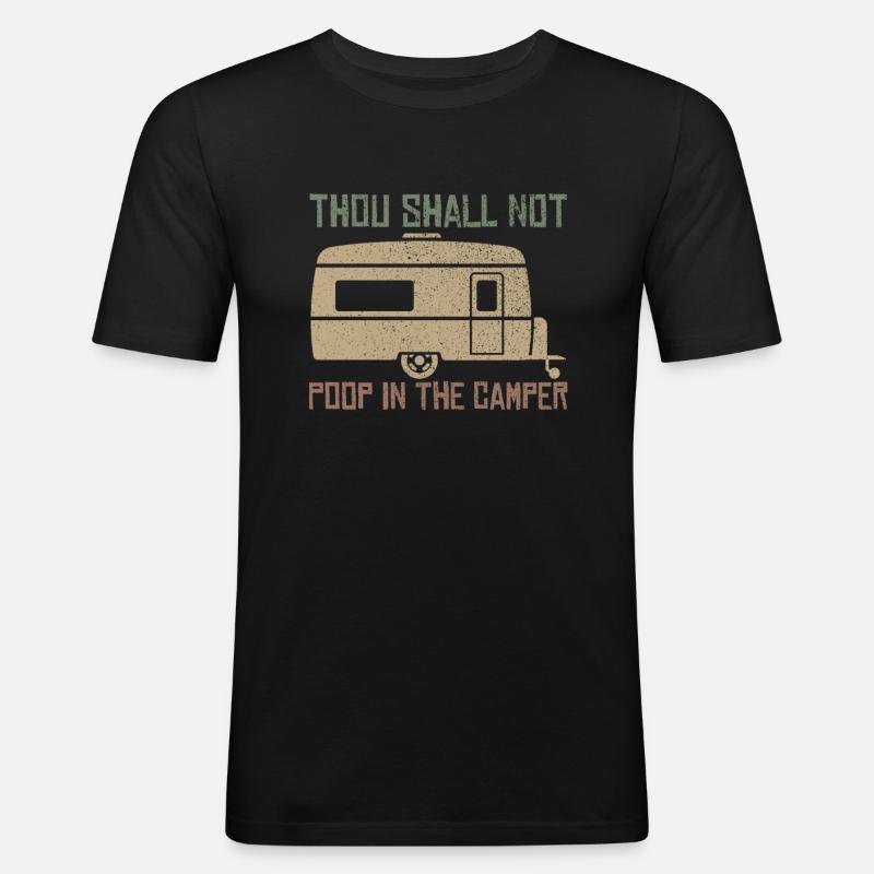 CAMPER - Männer Slim Fit T-Shirt - Schwarz