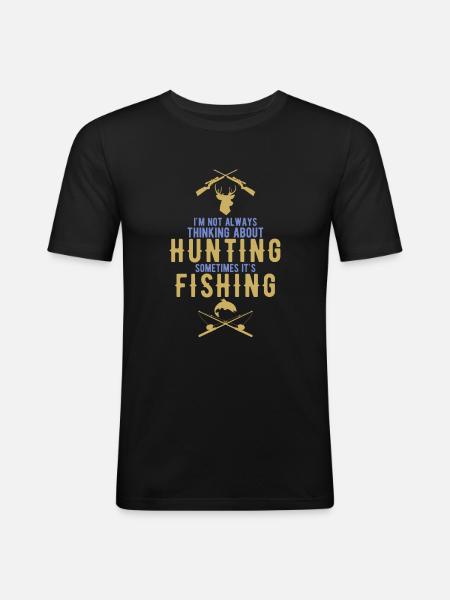Hunting and fishing - Men's Slim Fit T-Shirt - black