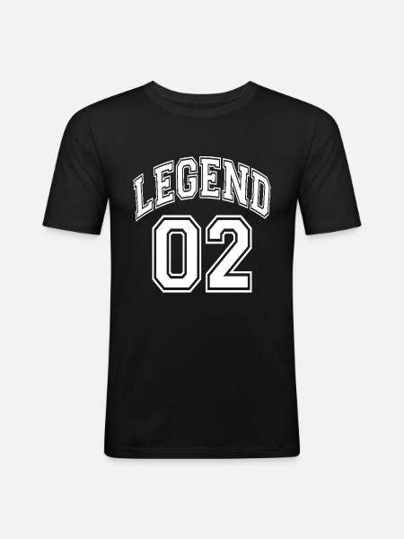 Legend 02 - Men's Slim Fit T-Shirt - black