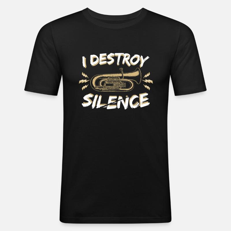 Blaskapelle - Männer Slim Fit T-Shirt - Schwarz