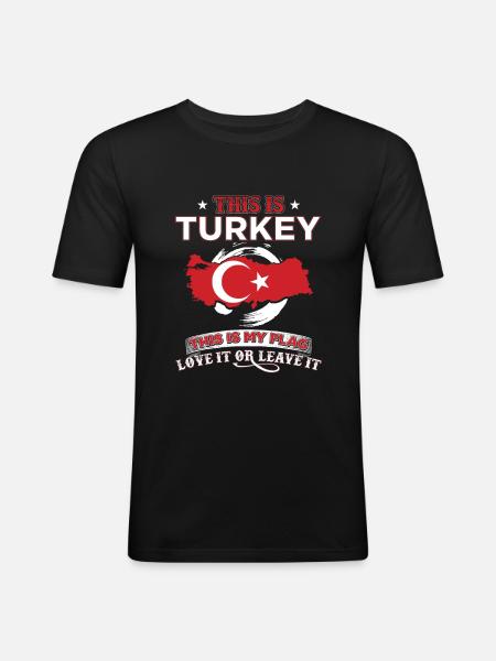 Turkey - Men's Slim Fit T-Shirt - black