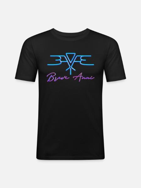 Brave Anni - Männer Slim Fit T-Shirt - Schwarz