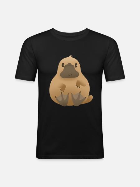 Platypus (platypus) - Men's Slim Fit T-Shirt - black