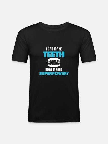 Dental technician gift - Men's Slim Fit T-Shirt - black