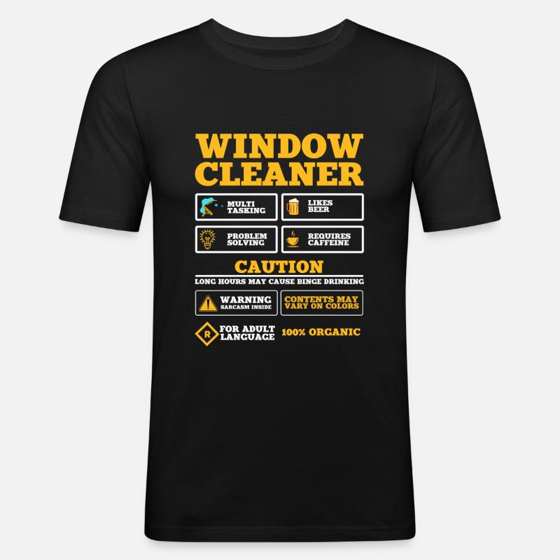 Window cleaner gift idea - Men's Slim Fit T-Shirt - black