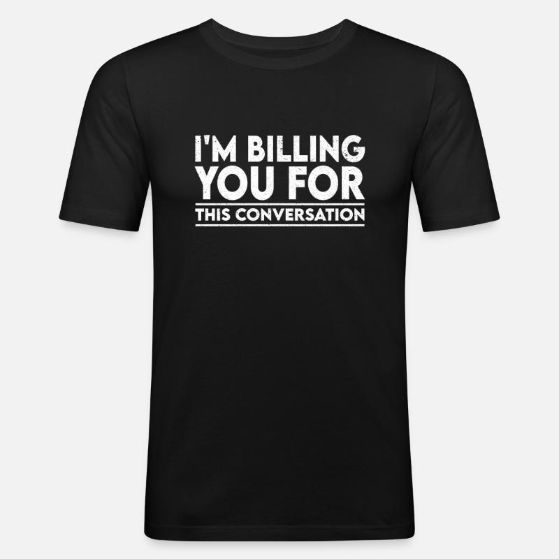 Anwalt - Männer Slim Fit T-Shirt - Schwarz
