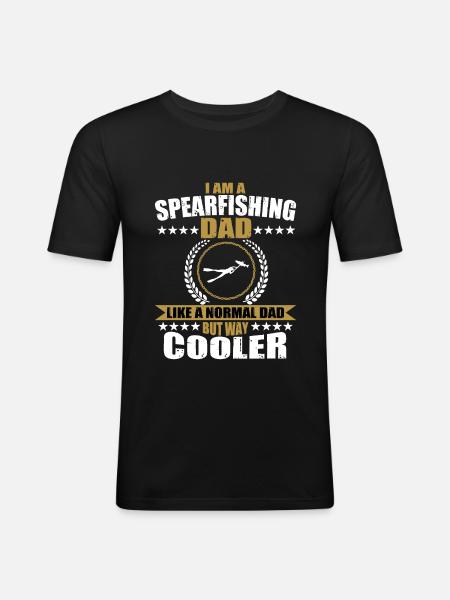 Spearfishing Daddy - Men's Slim Fit T-Shirt - black