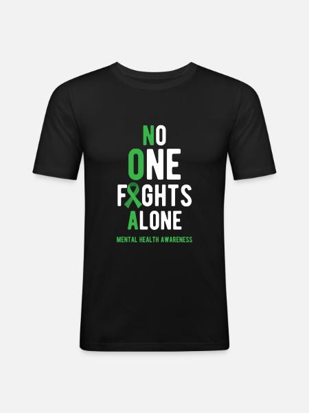 Mental health, Mental health - Men's Slim Fit T-Shirt - black