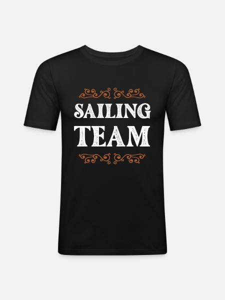 Sailing Crew - Men's Slim Fit T-Shirt - black