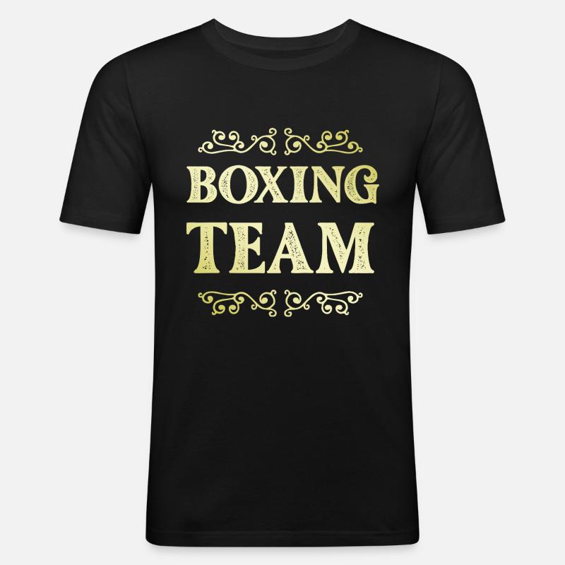 Boxing Team - Men's Slim Fit T-Shirt - black