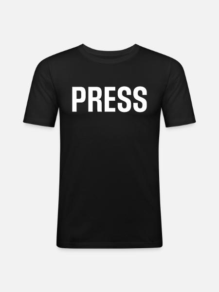 Journalist, Journalist - Men's Slim Fit T-Shirt - black