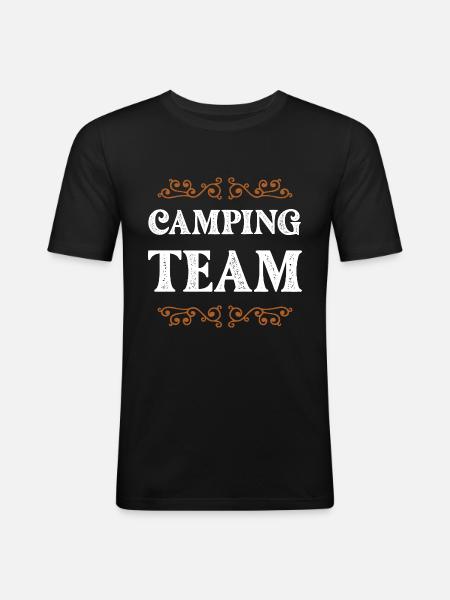 Camping Crew - Men's Slim Fit T-Shirt - black