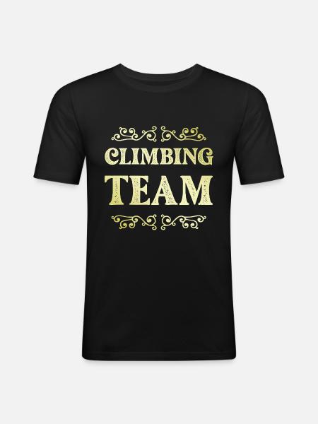 Climbing Team - Men's Slim Fit T-Shirt - black