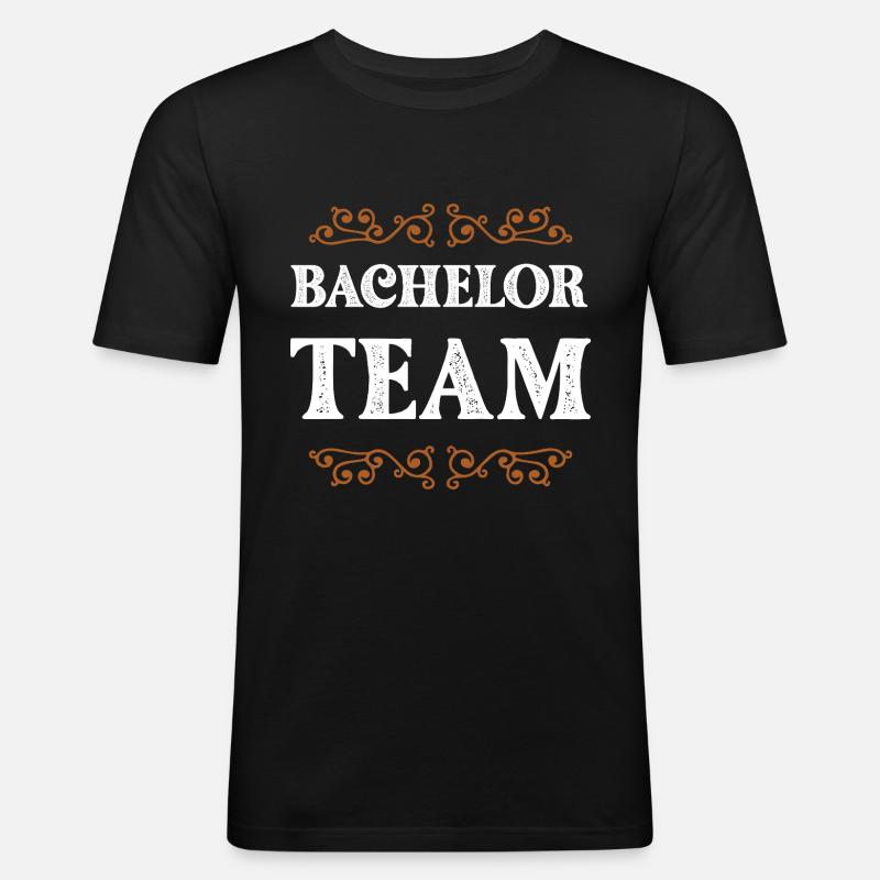 Bachelor Crew - Men's Slim Fit T-Shirt - black