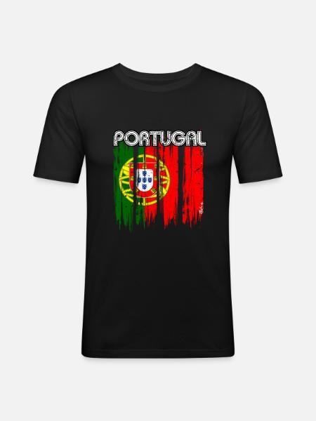 Portugal - Men's Slim Fit T-Shirt - black