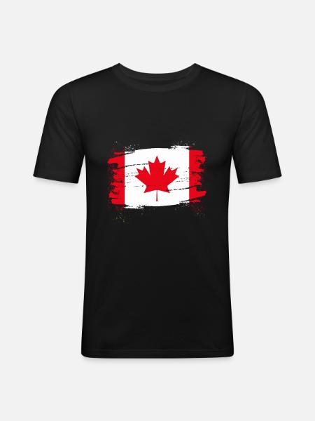 Canada - Men's Slim Fit T-Shirt - black