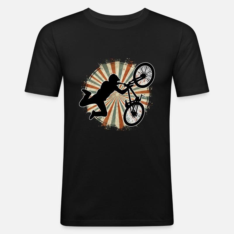 BMX - Männer Slim Fit T-Shirt - Schwarz
