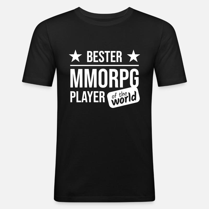 MMORPG bester Spieler - Männer Slim Fit T-Shirt - Schwarz