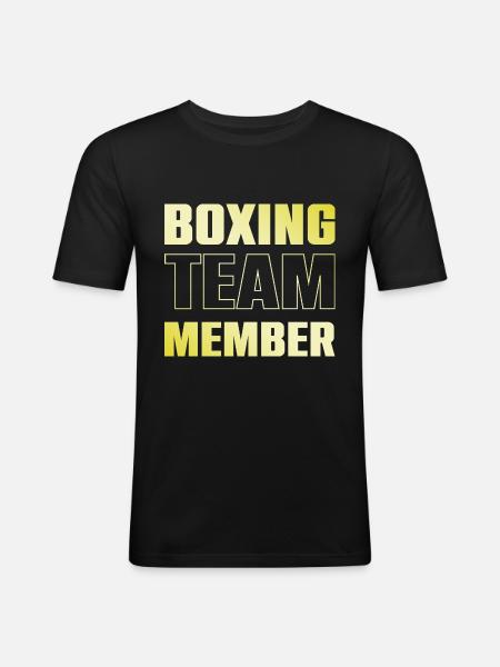 Équipe de boxe - T-shirt près du corps Homme - noir