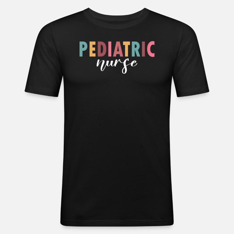 Das Leben einer Kinderkrankenschwester - Männer Slim Fit T-Shirt - Schwarz