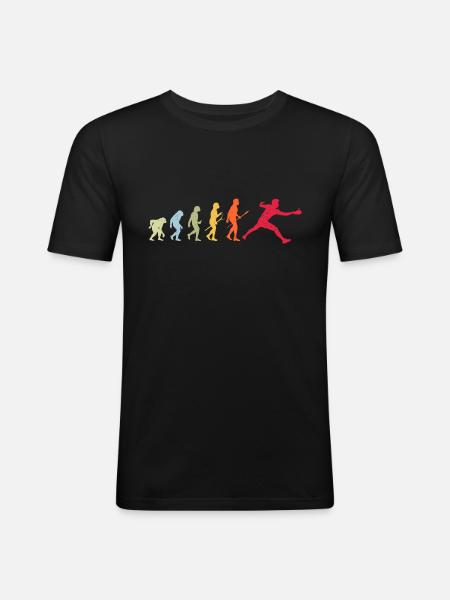 Table tennis Evolution - Men's Slim Fit T-Shirt - black